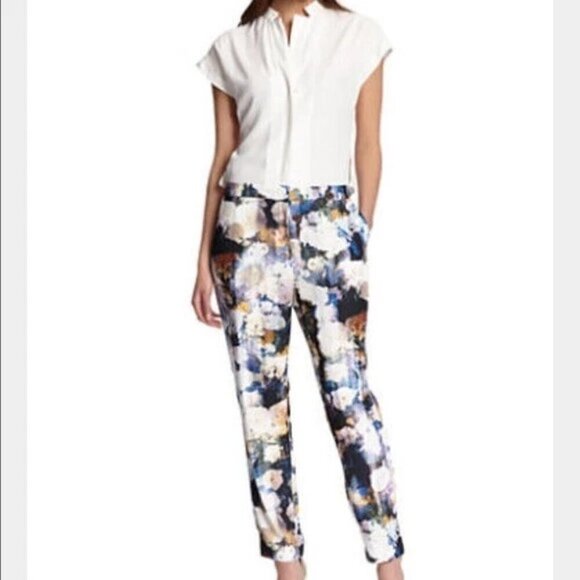 Robert Rodriguez Pants - ROBERT RODRIGUEZ COLOR-BLOCK FLORAL JUMPSUIT